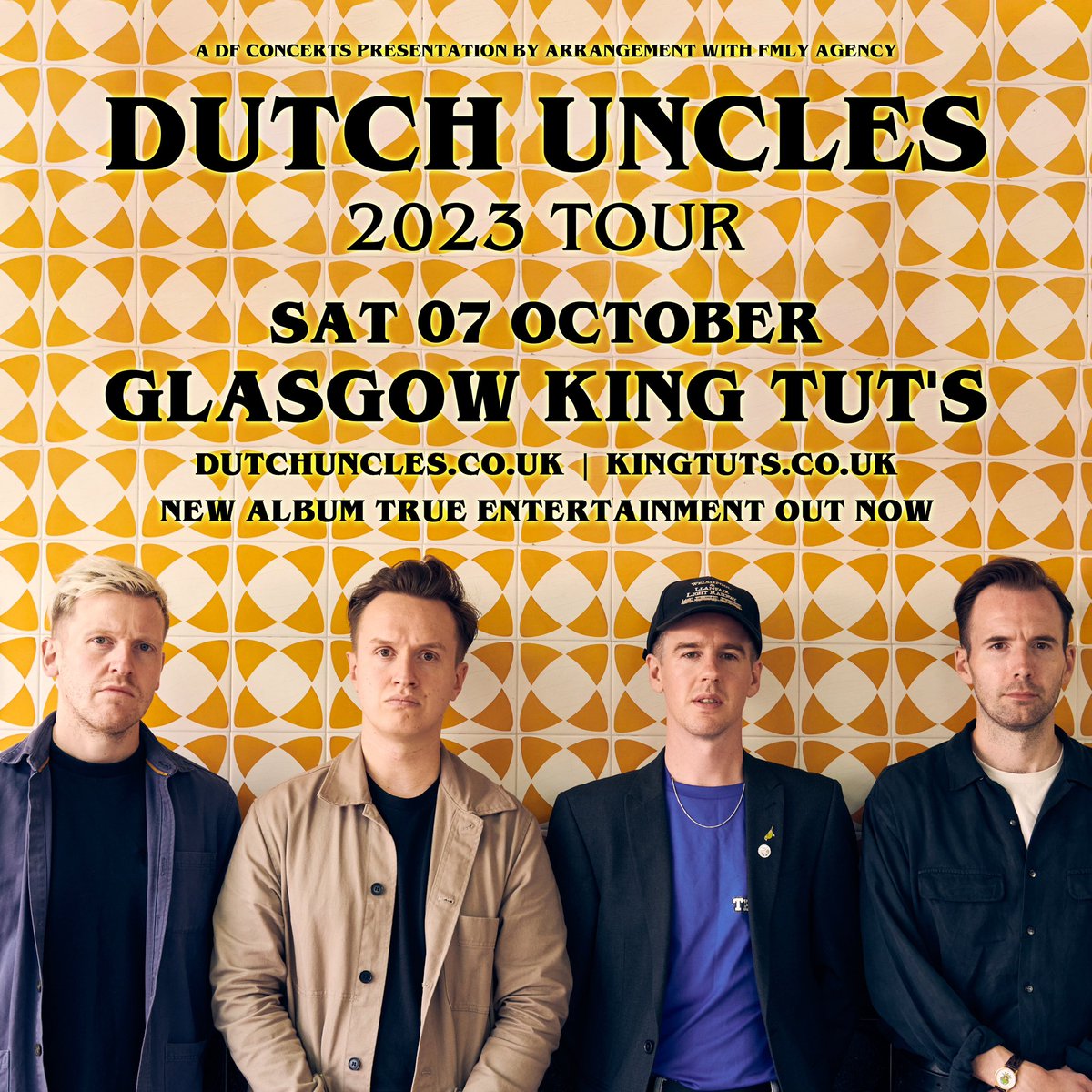 dutchuncles's tweet photo. GLASGOW! We’re coming for you - 7th October this year - Our first headline show in your fine city in 8 (EIGHT) long years at the iconic @kingtuts 

Tickets on sale NOW - https://t.co/XnKsscT0cK

Can’t wait 🏴󠁧󠁢󠁳󠁣󠁴󠁿 https://t.co/8SLUzC92SR