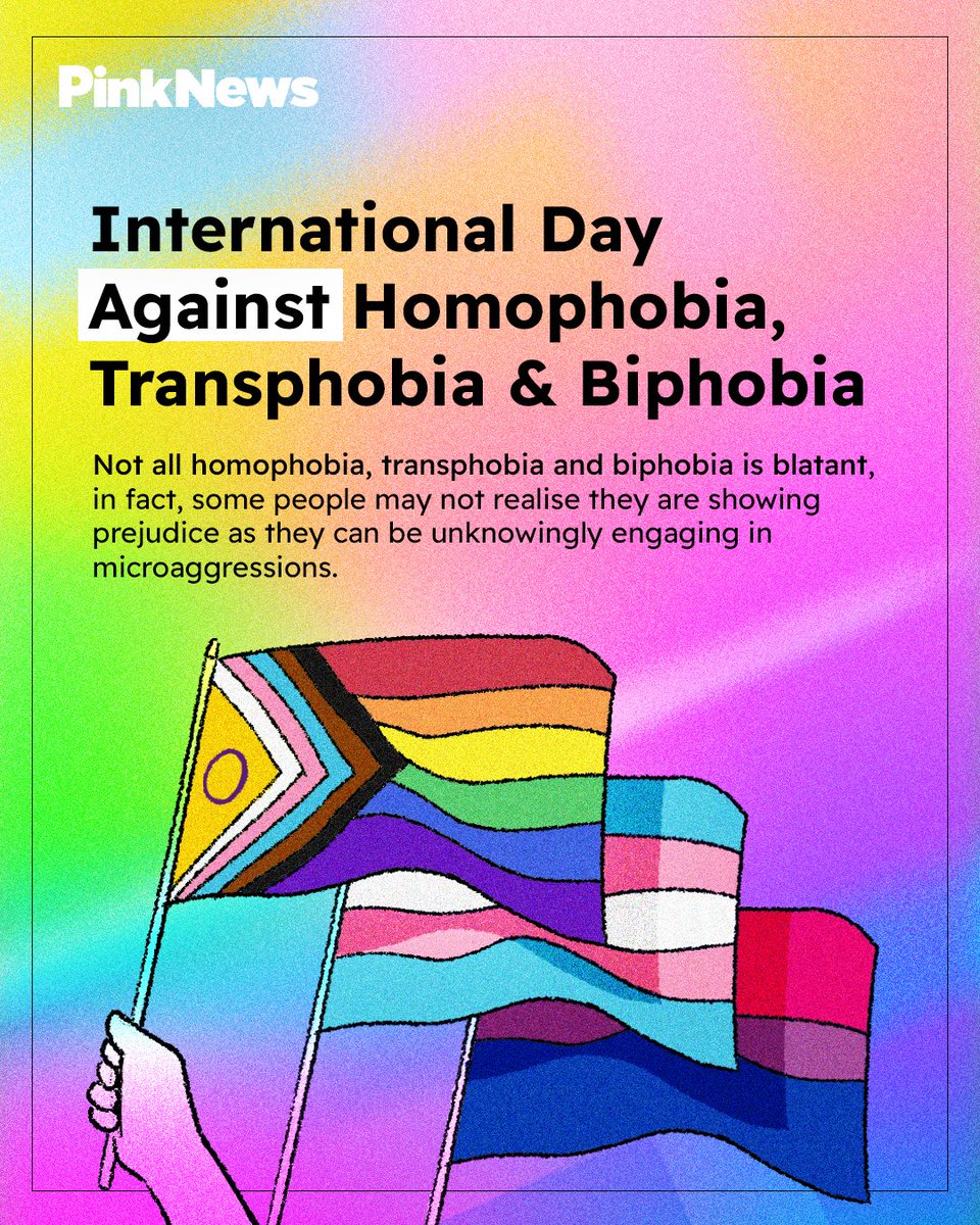 This International Day Against Homophobia, Transphobia and Biphobia, we've put together this thread, to create awareness about micro-aggressions against the LGBTQIA+ community - which people don't realise are harmful #IDAHOBIT (1/7)