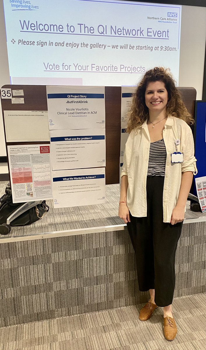 Salford Royal Dietitians (@scodietitians) on Twitter photo ACM Dietitian <a href="/DietitianNV/">Nicole H.Vourliotis</a> telling her #hydration QI project story at todays QI Network Event #NCAQINetwork
#ButFirstADrink can increase daily fluid intake and it’s an easy and free approach to encourage good hydration care <a href="/NCAlliance_NHS/">Northern Care Alliance NHS Foundation Trust (NCA)</a> <a href="/SalfordCO_NHS/">Salford Care Organisation</a> <a href="/QualityNCA/">Quality Improvement - Northern Care Alliance</a> ACM Dietitian <a href="/DietitianNV/">Nicole H.Vourliotis</a> telling her #hydration QI project story at todays QI Network Event #NCAQINetwork
#ButFirstADrink can increase daily fluid intake and it’s an easy and free approach to encourage good hydration care <a href="/NCAlliance_NHS/">Northern Care Alliance NHS Foundation Trust (NCA)</a> <a href="/SalfordCO_NHS/">Salford Care Organisation</a> <a href="/QualityNCA/">Quality Improvement - Northern Care Alliance</a>