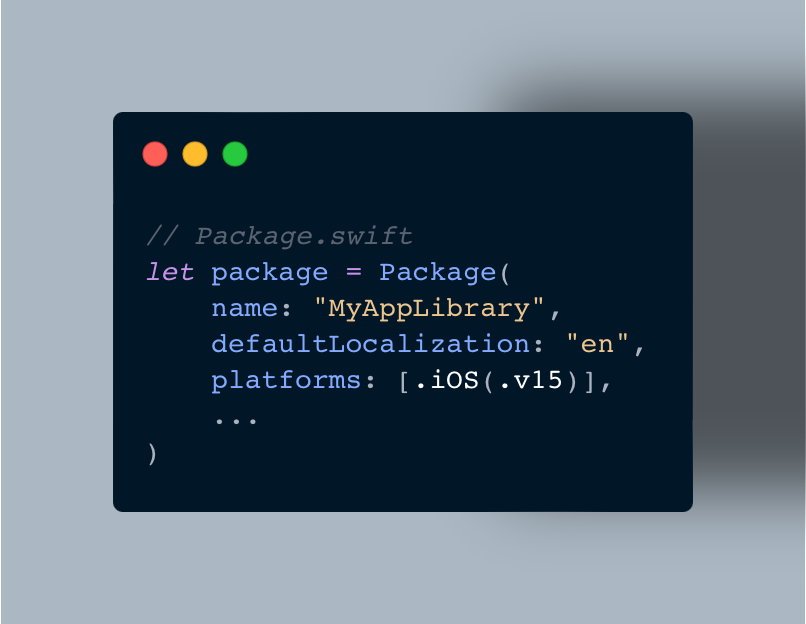 mecid's tweet photo. Swift Packages support localization out of the box. Every feature module should contain its localization file and be ready to build and run as a separate microapp. We can enable localization in the Package.swift file by adding a single line of code. 
https://t.co/lhGYhRaeY4 https://t.co/S8JSKErVWS
