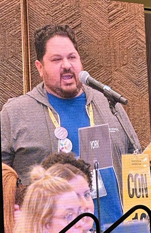 totino_v's tweet photo. Today is the day you will get to hear the speeches from all @YorkOECTA
Councillor candidates. Come out to hear my message of hope and hardwork. In solidarity together #CatholicTeachers we are unstoppable #TheUnionIsYou! Please Vote Vito! https://t.co/ZpHQQFReUK