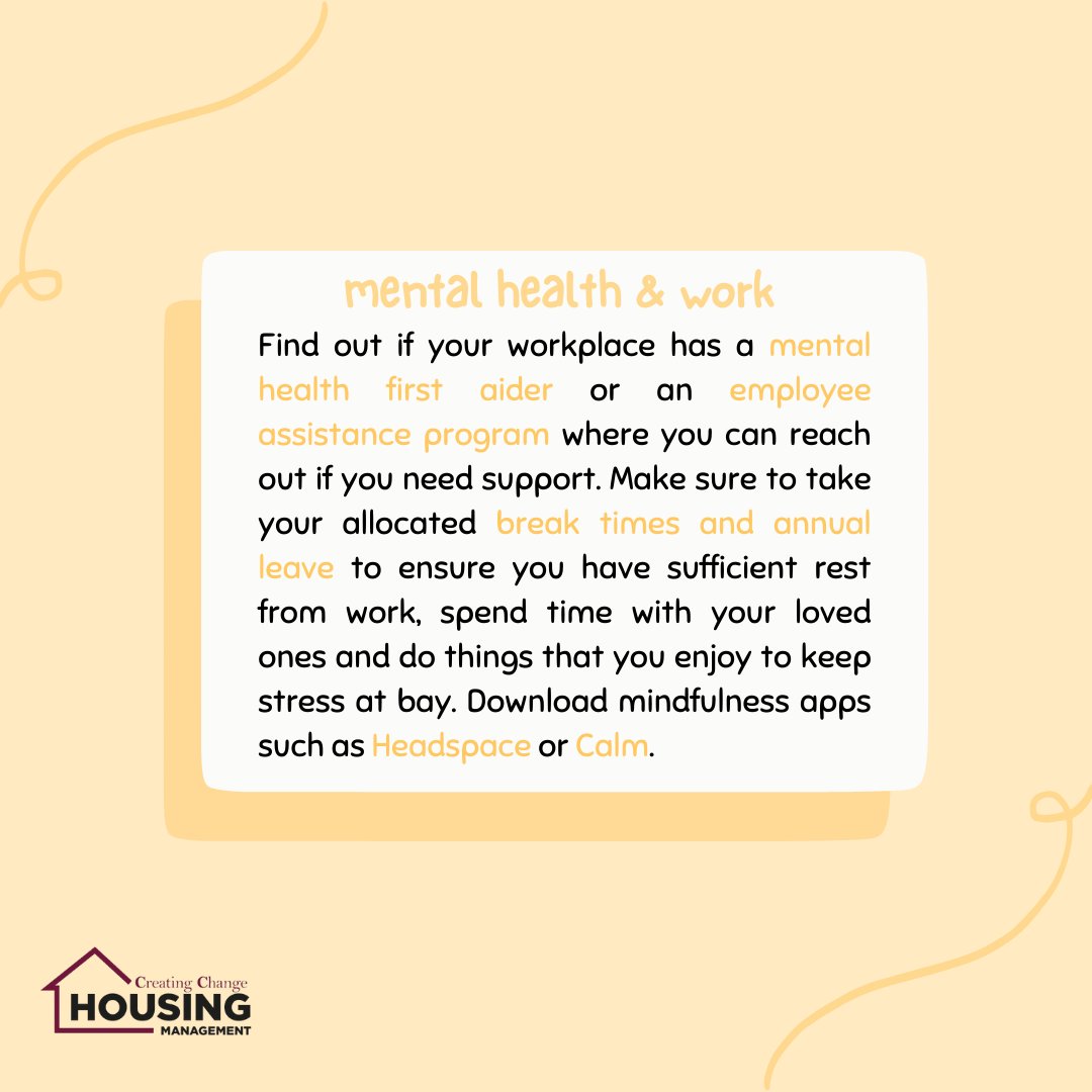 _CCHousing's tweet photo. 🧡 It is easy for us to neglect our own self-care when we're experiencing low mood or following a stressful day at work. 🧡

For any links mentioned please follow our designated LinkTree -> https://t.co/nkZkJDKgDW

#MentalHealthAwarenessWeek #CreatingChange https://t.co/APBv2FOaEj
