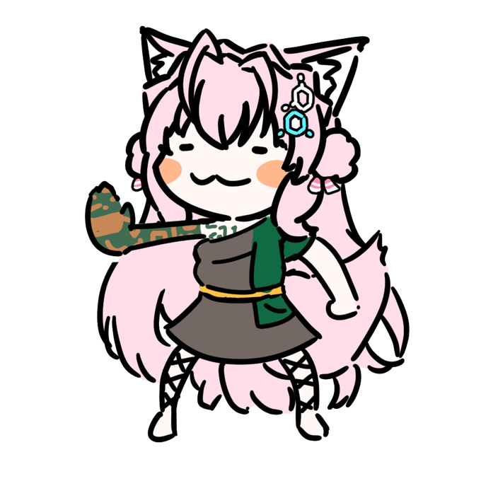 ティアキンっぽいこよちゃん単体です #こよりすけっち