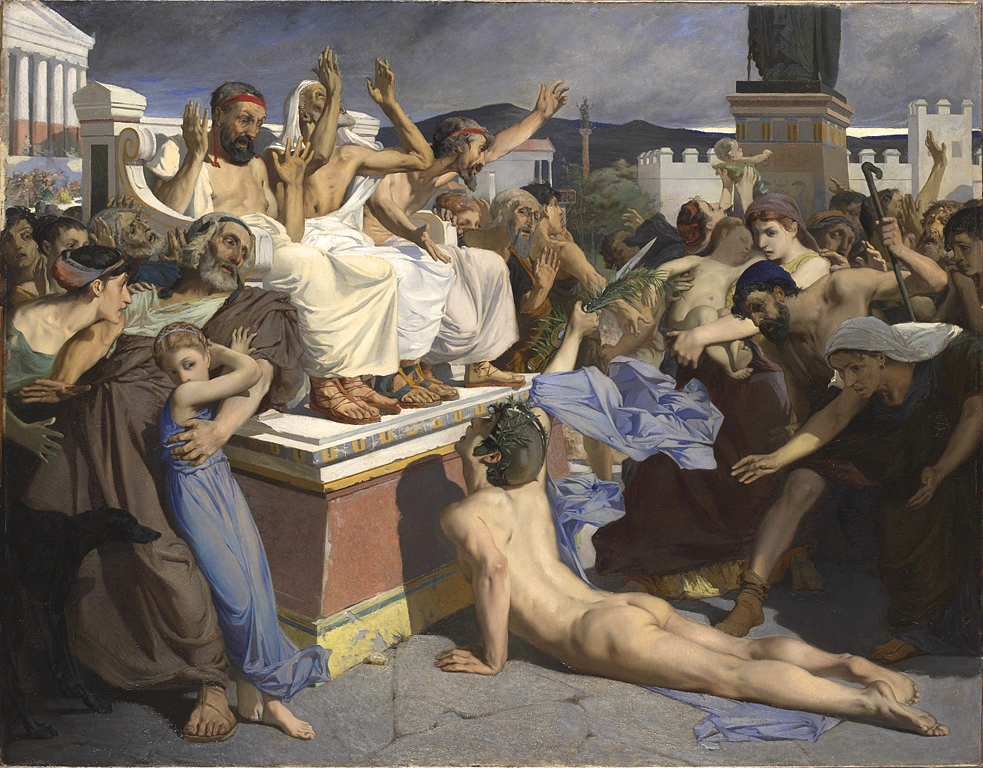 LMH_es's tweet photo. "El soldado de Maratón" (1869), de Luc-Olivier Merson. https://t.co/KQab43YNY0