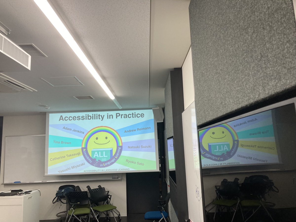 ymiyazakEnglish's tweet photo. Accessibility in Language Learning SIG session at JALT #PanSIG conference in Kyoto was super nice. Lot of inspirations. https://t.co/xBHvvcjV7r