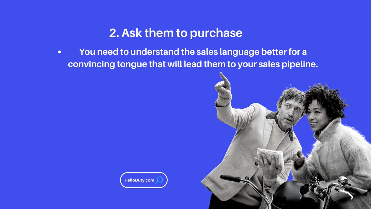 helloduty's tweet photo. Closing sales is one of the most important parts of any business. These techniques are key for businesses to get the most out of their sales and increase their bottom line. 
#SaleTips #ClosingSalesTechniques #businesssuccess https://t.co/Yh2yDAhSZc