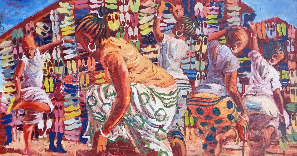 Ni ya leo series
Acrylic on canvas
180 cm by 80cm
70k