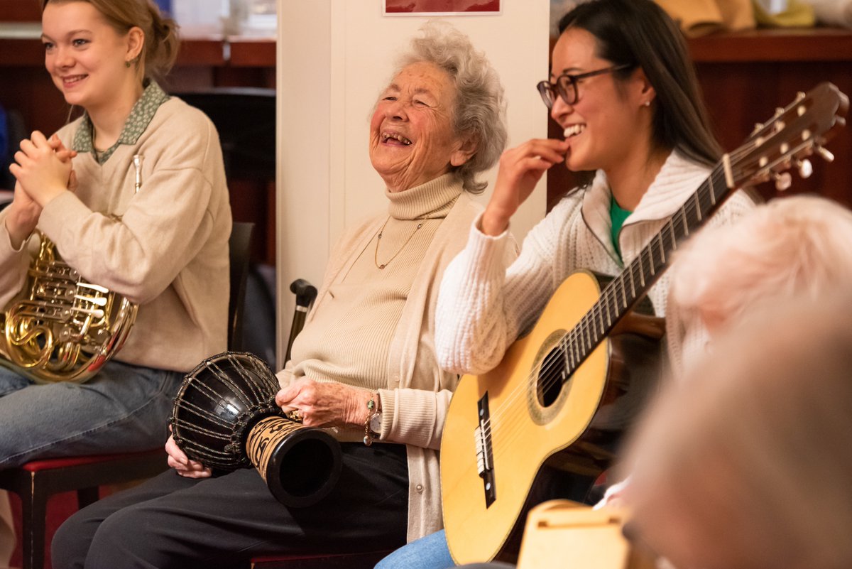 ‘I just love coming here; the company’s wonderful, it’s creative and it’s done wonders for my confidence.’ 
Person living with dementia, Music for Thought, spring 2023
#DementiaActionWeek