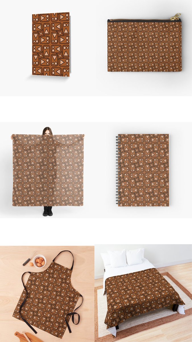 thescraggybeard's tweet image. Using #simpleshapes, I have created a #pleasant #repeatingpattern. #Boldshapes are subdued slightly when the #colours of the shapes are the same as the background.
TheScraggyBeard.redbubble.com