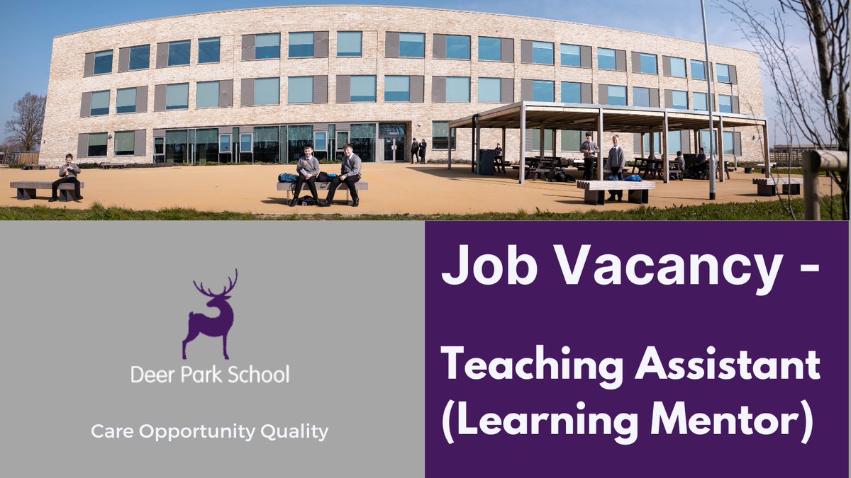 As a #LearningMentor, we are seeking candidates who are highly motivated and committed, with excellent communication skills, and the resilience to support a range of students across all subjects.

deerparksecondary.org/joining-us/sv/…

#TeachingAssistant #TeachingJobs