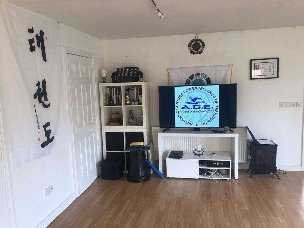 PC_TaekwonDo's tweet photo. After 9 months of being incapacitated due to surgery and recovery. My first 1-2-1 in my dojang. All setup and ready to go.  Spreading the Original Taekwon-Do authenticated by General Choi Hong Hi. https://t.co/iFsUZuiAwJ