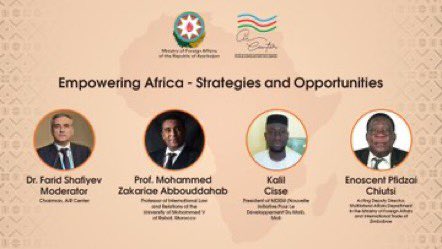 2023 marks the 60th anniversary of <a href="/_AfricanUnion/">African Union</a>. On this occasion <a href="/AzerbaijanMFA/">MFA Azerbaijan 🇦🇿</a> &amp; <a href="/aircenteraz/">AIR Center</a> co-organize conference dedicated to #AfricaDay entitled "Empowering Africa and Promoping Multilateralism in an Era of Global Challanges: The role of #NonAlignedMovement".