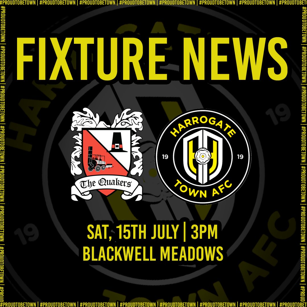 📆 We'll be making the trip to face @Official_Darlo on Saturday 15th July as part of our pre-season schedule

Ticket information & further fixtures will be announced in due course 🎫

#ProudToBeTown