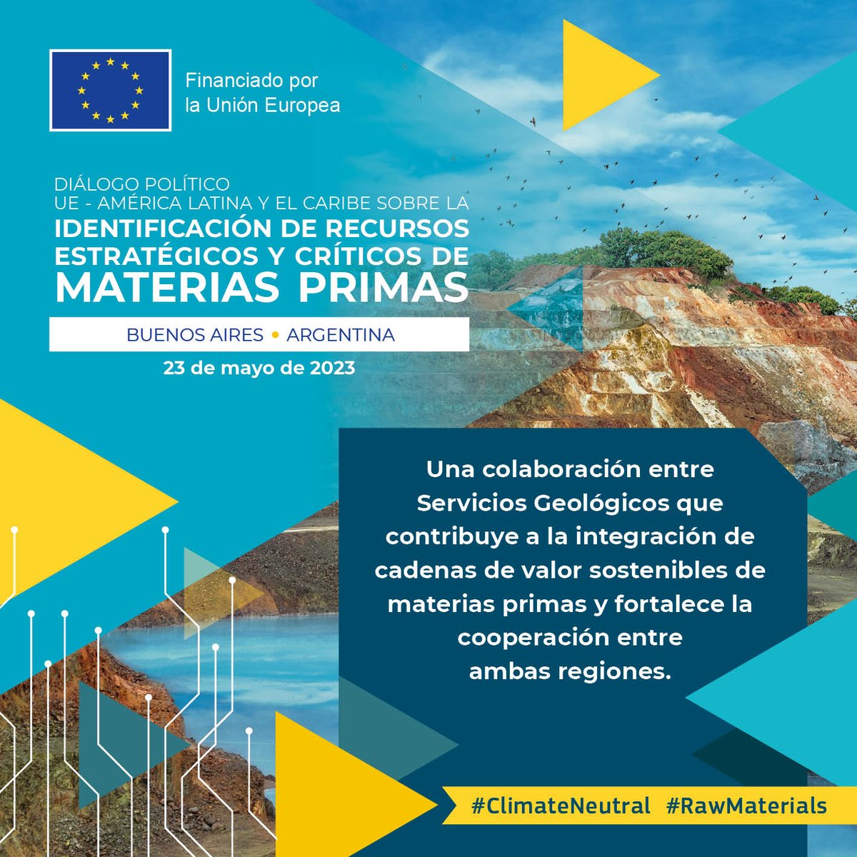 asgmi_oficial's tweet photo. Los Servicios Geológicos de #EU y América Latina se reúnen para discutir la identificación de recursos estratégicos y críticos de #MineralesCríticos. Un encuentro organizado por #EU_FPI y #EU_Growth para la cooperación sostenible entre ambas regiones

👉 https://t.co/mYanvcylHS https://t.co/pvRj0q0Nji