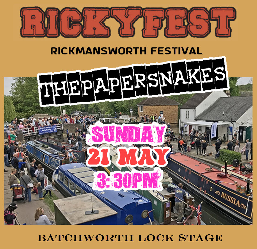 Great to be returning to <a href="/RickyFestival/">Ricky Festival 💃🏻</a>  THIS SUNDAY (21st May).

We're on at 3:30pm on the Batchworth Lock stage beside the canal.

For details about the festival (directions, stage locations etc) visit
rwt.org.uk/festival?fbcli…