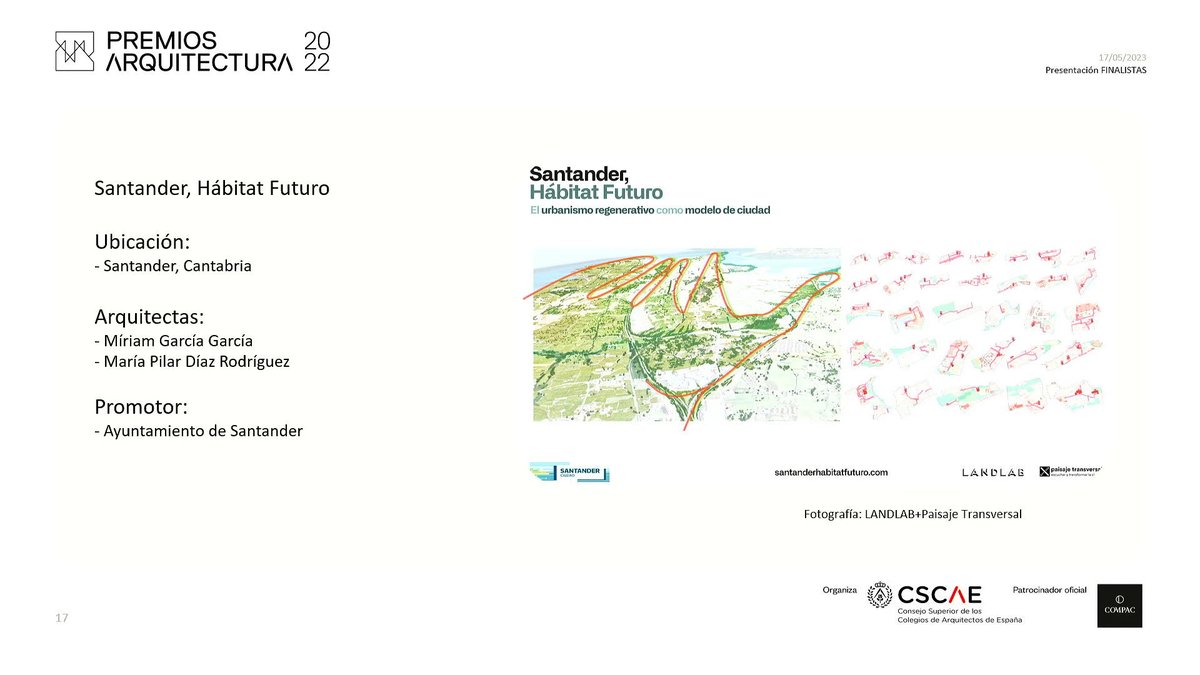 📢¡Estamos muy felices!

✨El proyecto #Santander, <a href="/HabitatFuturo/">Santander, Hábitat Futuro</a>, que hemos desarrollado con @miriamlandlab, es uno de los 21 finalistas de los Premios #Arquitectura del <a href="/CSCAE/">CSCAE</a>.

ℹ️Puedes ver todos los finalistas aquí: bit.ly/4324z0D

#UrbanismoRegenerativo