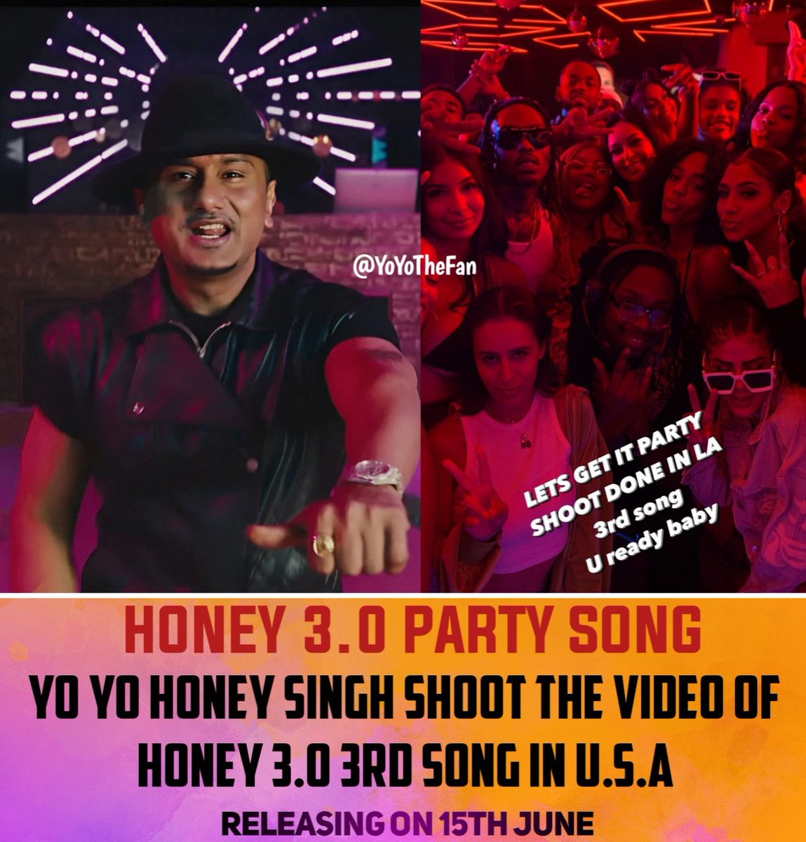 yoyothefan's tweet photo. Are You Ready For Next Song This Is Party Song #YoYoHoneySingh #YoYoTheFan #HoneySingh #PartySong https://t.co/KunXVEshm2