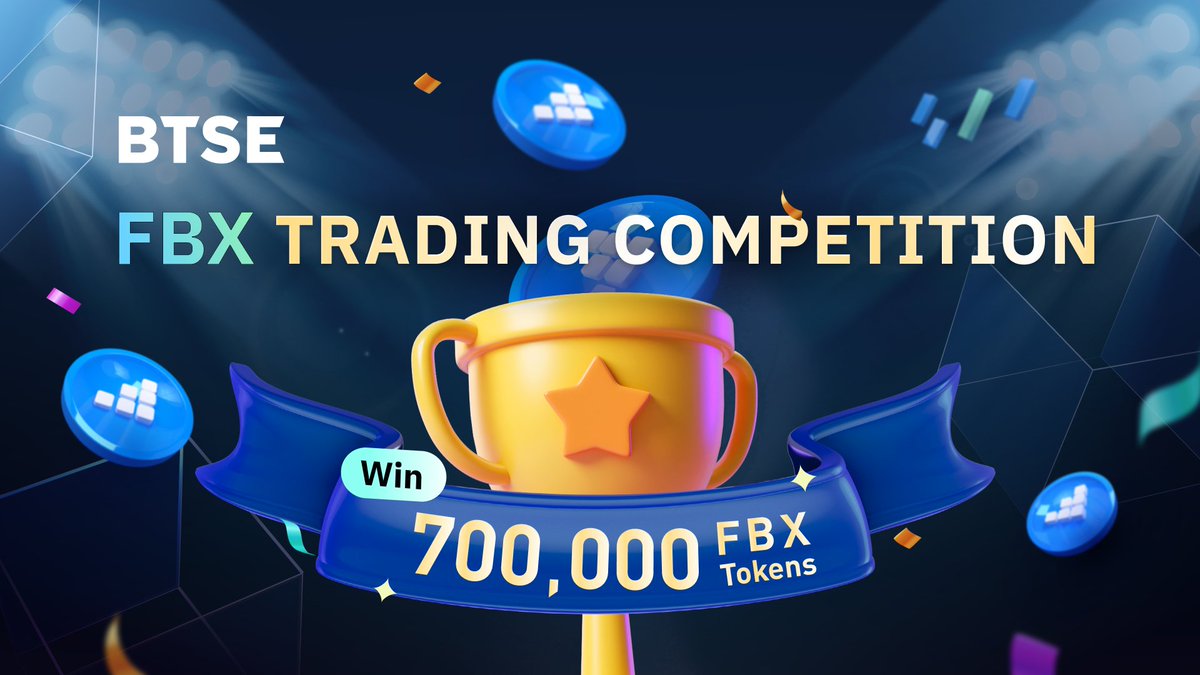 EVENT 2:

BTSE x <a href="/finblox/">Finblox</a> Trading Competition! 🏆

Trade to win a share of the 700,000 $FBX prize pool! 🎁

⏹️ Participants must trade a minimum of 3,000 $FBX on #BTSE

📅 2023/05/18 - 2023/05/25 12:00PM UTC⏳

Trade More and Win More! 🏁📢
trade.btse.com/tradingcompeti…