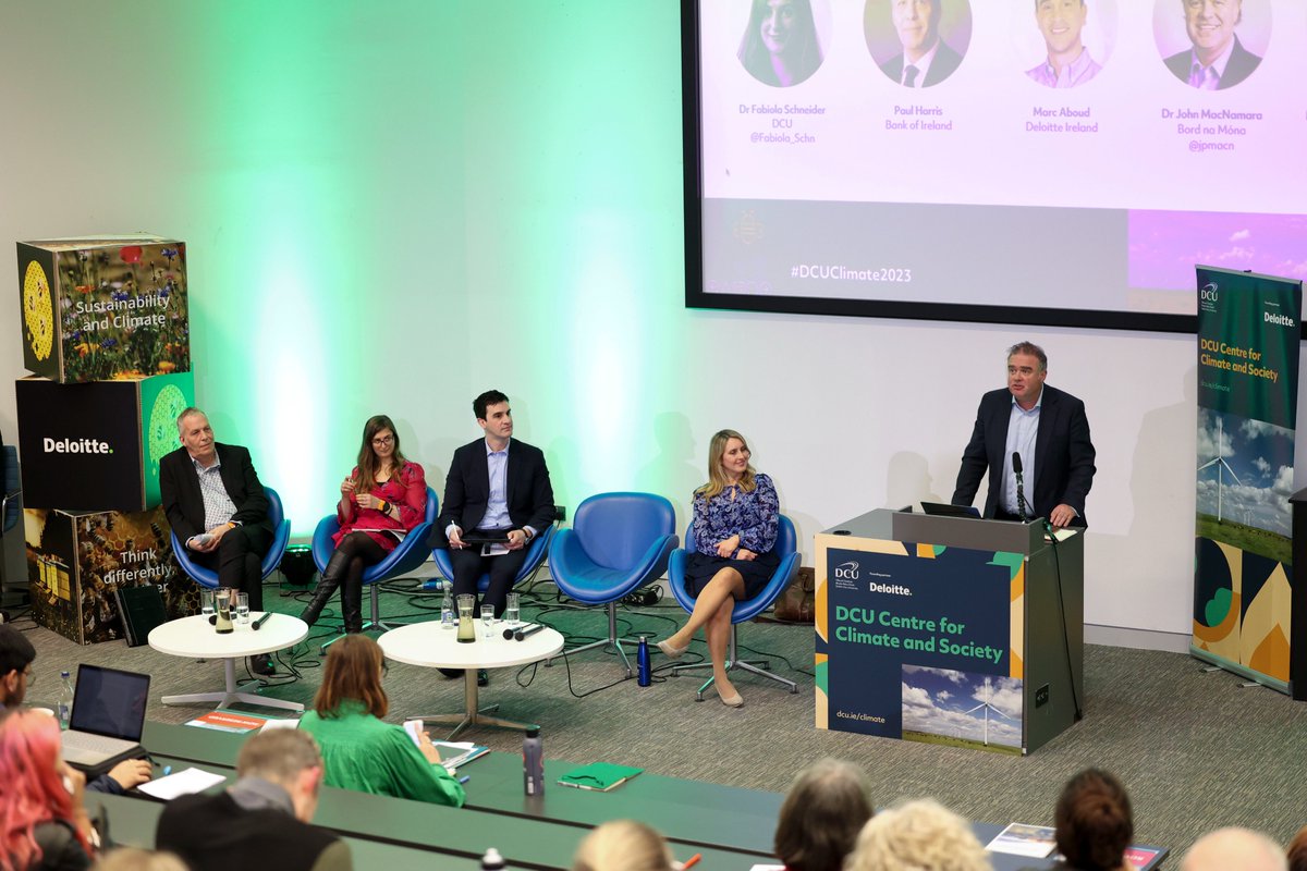 How are businesses responding to #ClimateChange & #BiodiversityLoss?

Watch the #DCUClimate2023 panel with Dr John MacNamara @BordnaMona, Marc Aboud @DeloitteIreland, Dr Fabiola Schneider @Fabiola_Schn, Paul Harris @bankofireland & Chair @AideenODoc.

🎥  bit.ly/42JxmY3