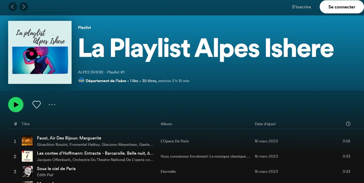 CDIsere's tweet image. L'Isère en musique ! ☀️🎶
Écoutez dès maintenant la playlist #AlpesIshere sur votre plateforme de streaming préférée : 
Spotify 👉 spoti.fi/3McwfJp
Deezer 👉  deezer.page.link/hmYYhNb42cKLMu… 
🎧 Playlist disponible sur 👉 iseremag.fr/actualites/la-…