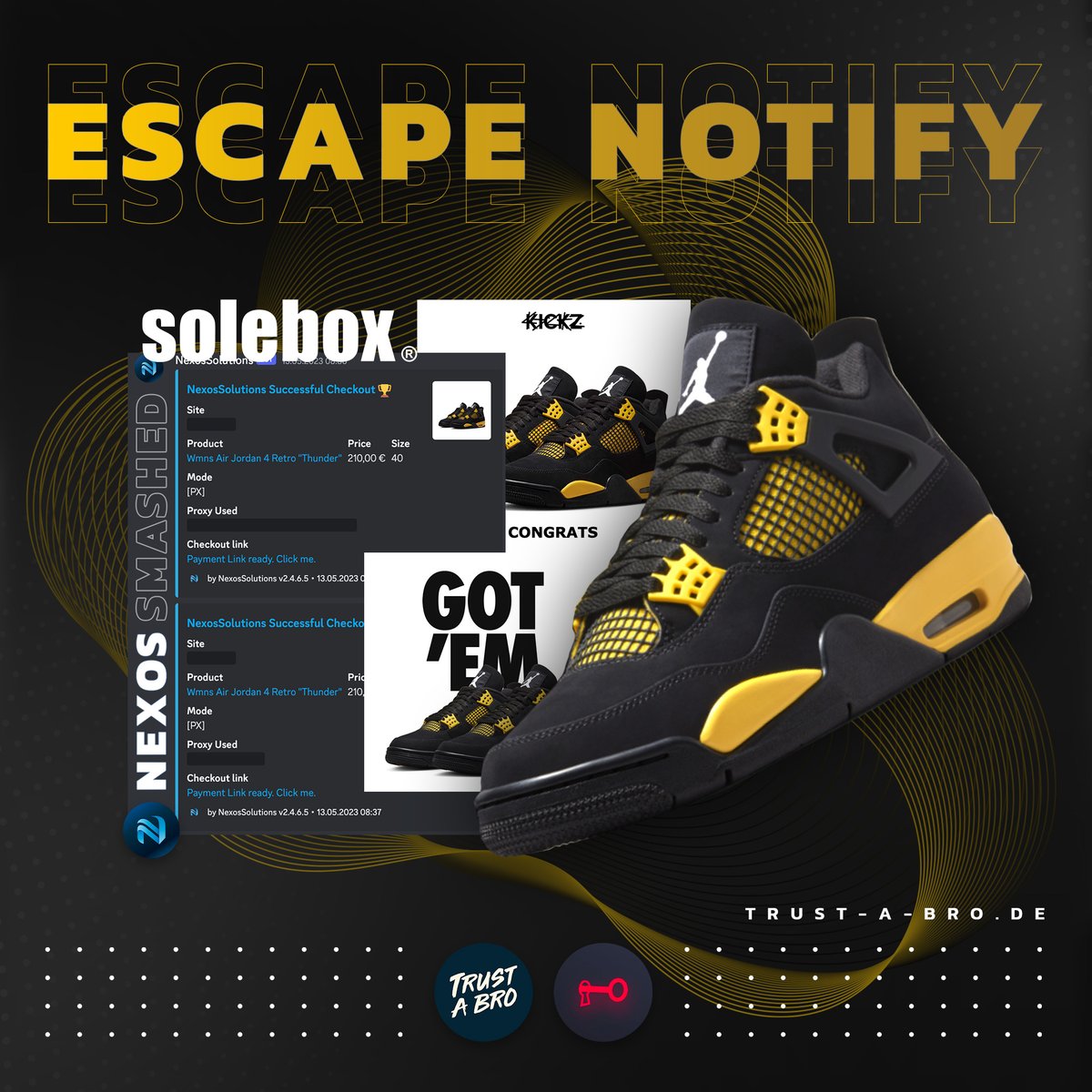 4 in total...⚡️
<a href="/EscapeNotify/">Escape</a> infos lightning fast and... ...<a href="/nexossolutions/">Nexos Solutions</a> hit like a thunder! 

👨‍🍳 <a href="/EscapeNotify/">Escape</a> 
🤖 <a href="/nexossolutions/">Nexos Solutions</a> 
⚡️ <a href="/NexosProxies/">Nexos Proxies</a>  &amp; <a href="/LAGE_Proxy/">L-AGE Proxies</a> 
🥇 <a href="/nexossuccess/">Nexos Solutions Success</a>