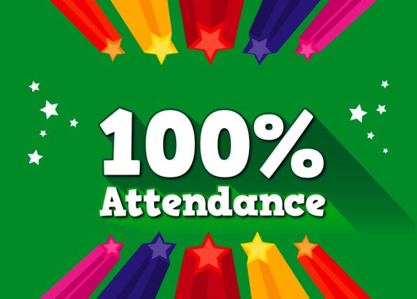 🥳 100% Attendance today from Reception up to Y6 🥳 
Well done everyone! #everydaycounts #attendancematters