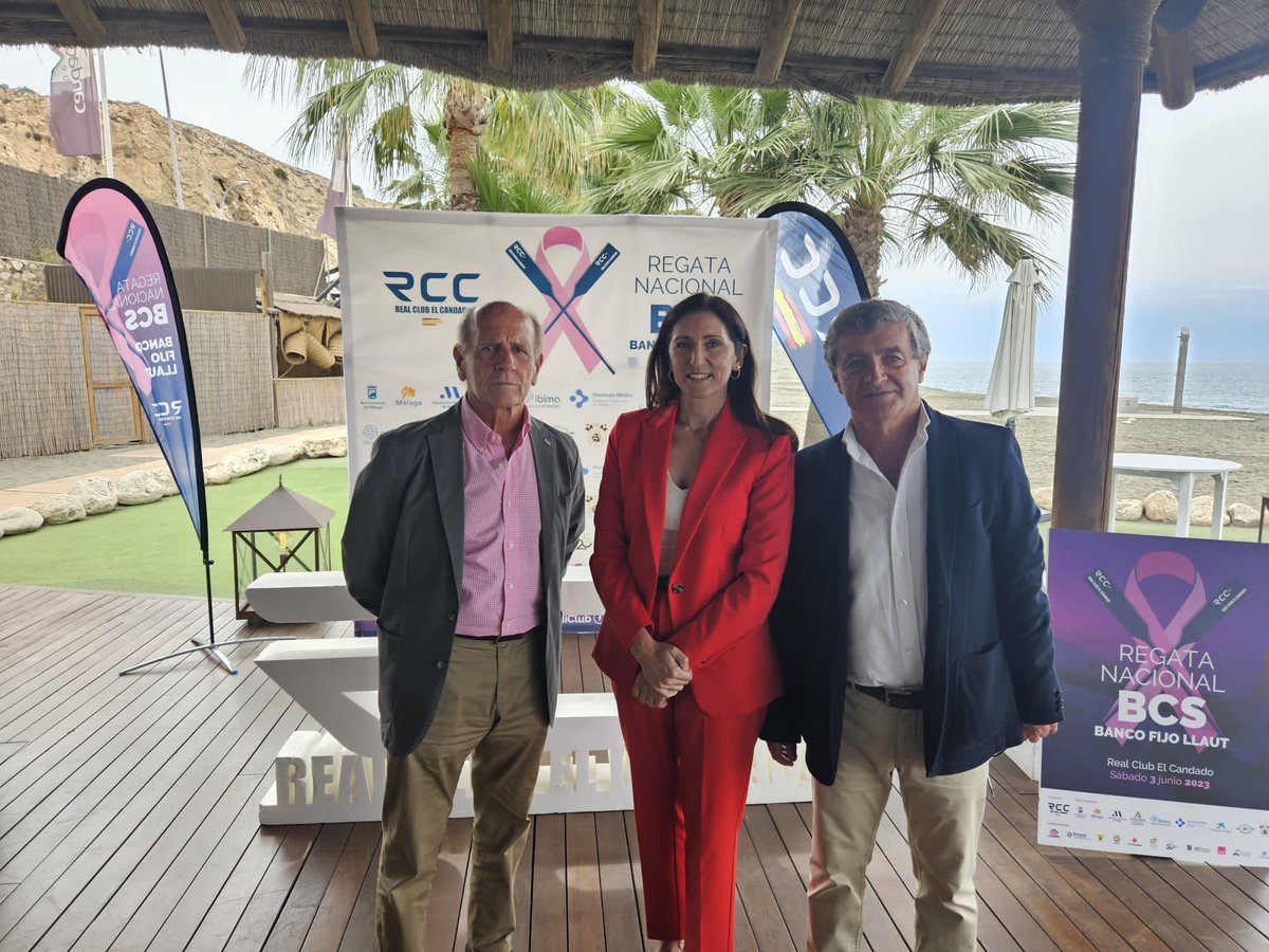 RCMediterraneo's tweet photo. Hoy asistimos a la presentación de la I Regata Nacional BCS. Nuestro presidente, Eduardo Cestino, junto al presidente del @CandadoReal, Manuel Calderón; y Asuncion Loriente, presidenta de la @fed_esp_remo https://t.co/oFuMki6q36
