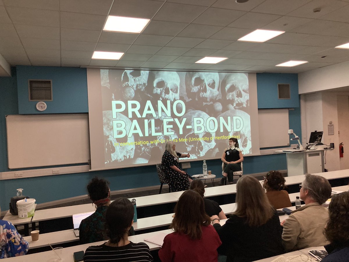 Prano Bailey-Bond in conversation with Laura Mee, kicking off day two of our Horror Studies Now event at Northumbria University for PhD/ECRs.