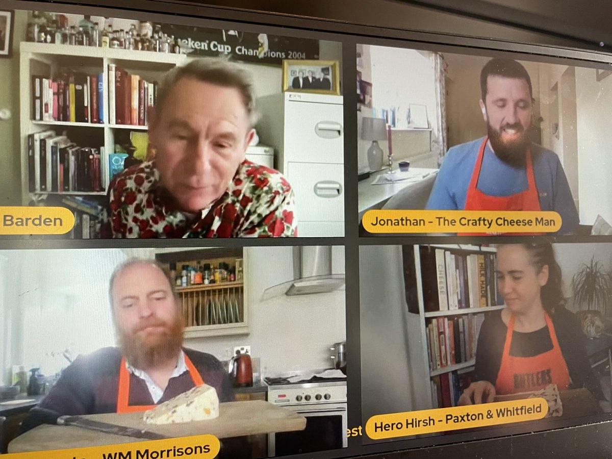 And we’re off! Hero from <a href="/paxtonscheese/">Paxton & Whitfield</a> and Russell from <a href="/Morrisons/">Morrisons</a> are judging the first category, Enhanced Cheese.