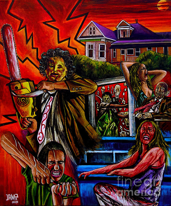 JoseffMendez's tweet photo. New artwork for sale! - "Texas Chainsaw Massacre" - https://t.co/ODEyDQjfDT @fineartamerica https://t.co/2hCsTI7KrS