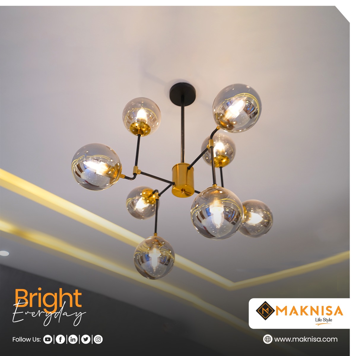 Indulge in luxury and create a mesmerizing ambiance with exquisite chandeliers ✨✨

#maknisa #interiordesign #interiors #ceilings #design #ceilingdecor #lighting #lookingup #ceilinglight #ceilingfan #homedesign #ventilation #chandelier