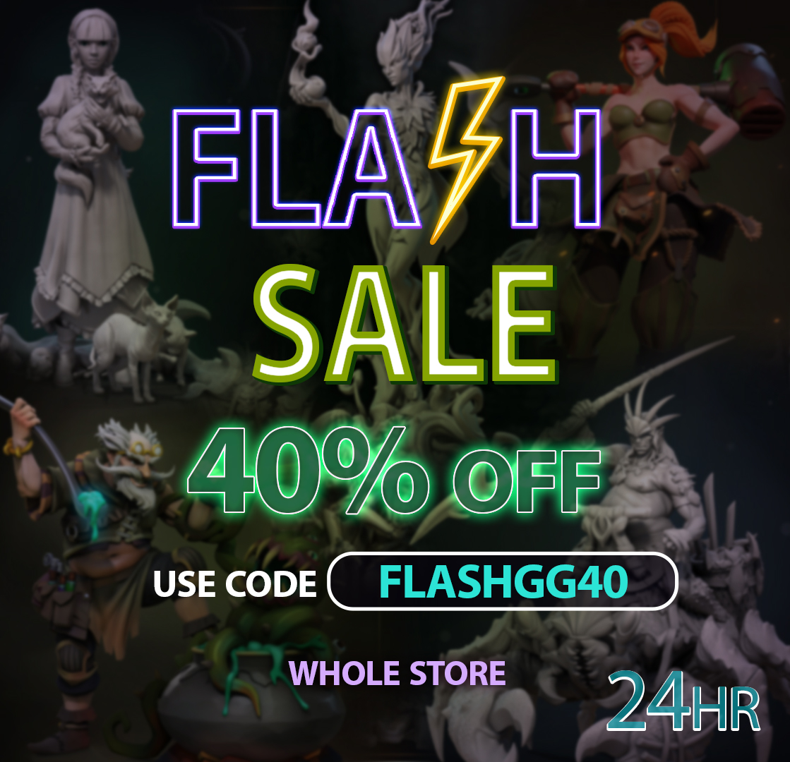 ✨ 40% off on MyMiniFactory ✨
🔥 PHENOMENAL SALES 🔥
⚡️ FOR THE NEXT 24 HOURS ⚡️
Use the code “FLASHGG40” to get 40% off our entire MyMiniFactory store!
myminifactory.com/users/GreatGri…
#greatgrimoire #sales #flashsales #discount #deals #promo #miniatures