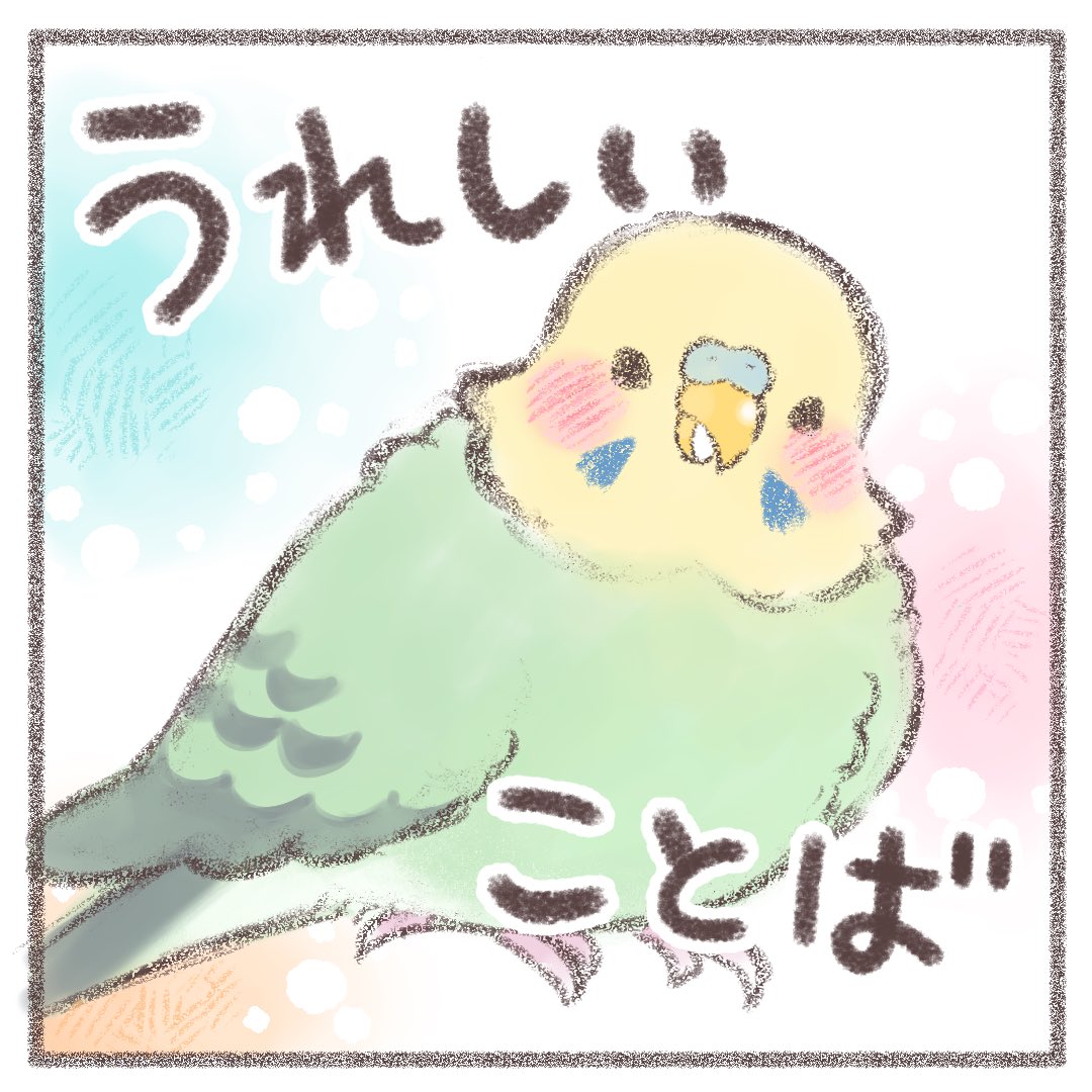 セキセイちゃんマンガを描いたよ✏️  