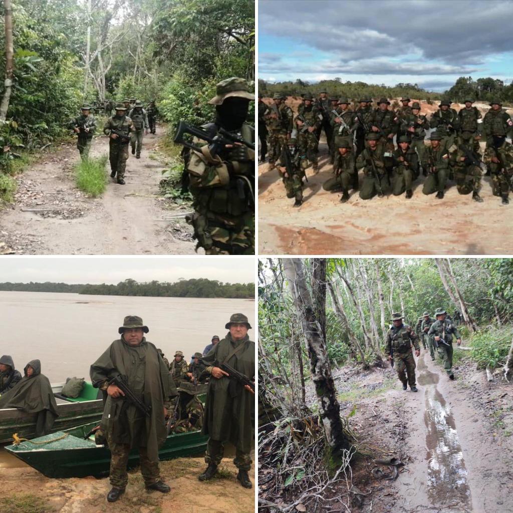 #FANB en operaciones contra la minería ilegal y la depredación del medio ambiente, se encuentra desplegada en el Parque Nacional Yapacana en el estado Amazonas, realizando operativo de desalojo y desmantelamiento de campamentos ilegales.
#IntegrarEsVencer 
#OperacionAutana2023