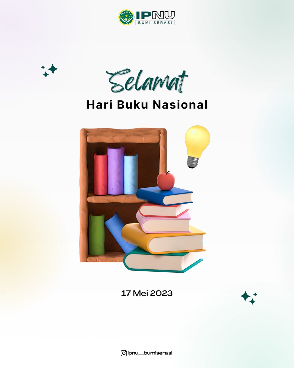 PCIP3NU_KABSMG's tweet photo. Selamat Hari Buku Nasional https://t.co/zJuLtdaLol