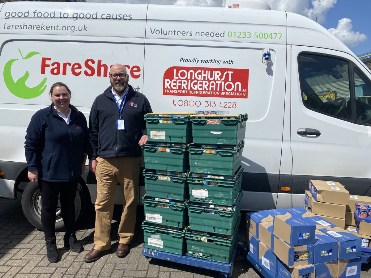 Thank you to <a href="/PremierFoods_FS/">Premier Foodservice</a>  Foods in Ashford for their donation of stock to us at Fareshare Kent and the Family Food Bank. It was great to meet Michelle and Alister and share with them about the vital work we do to support those in food insecurity throughout Kent.
