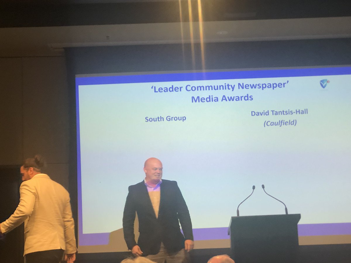 Leader Community Newspaper South award goes to David Tantsis-Hall. Well done Pirate! Aaarrggghhh!
