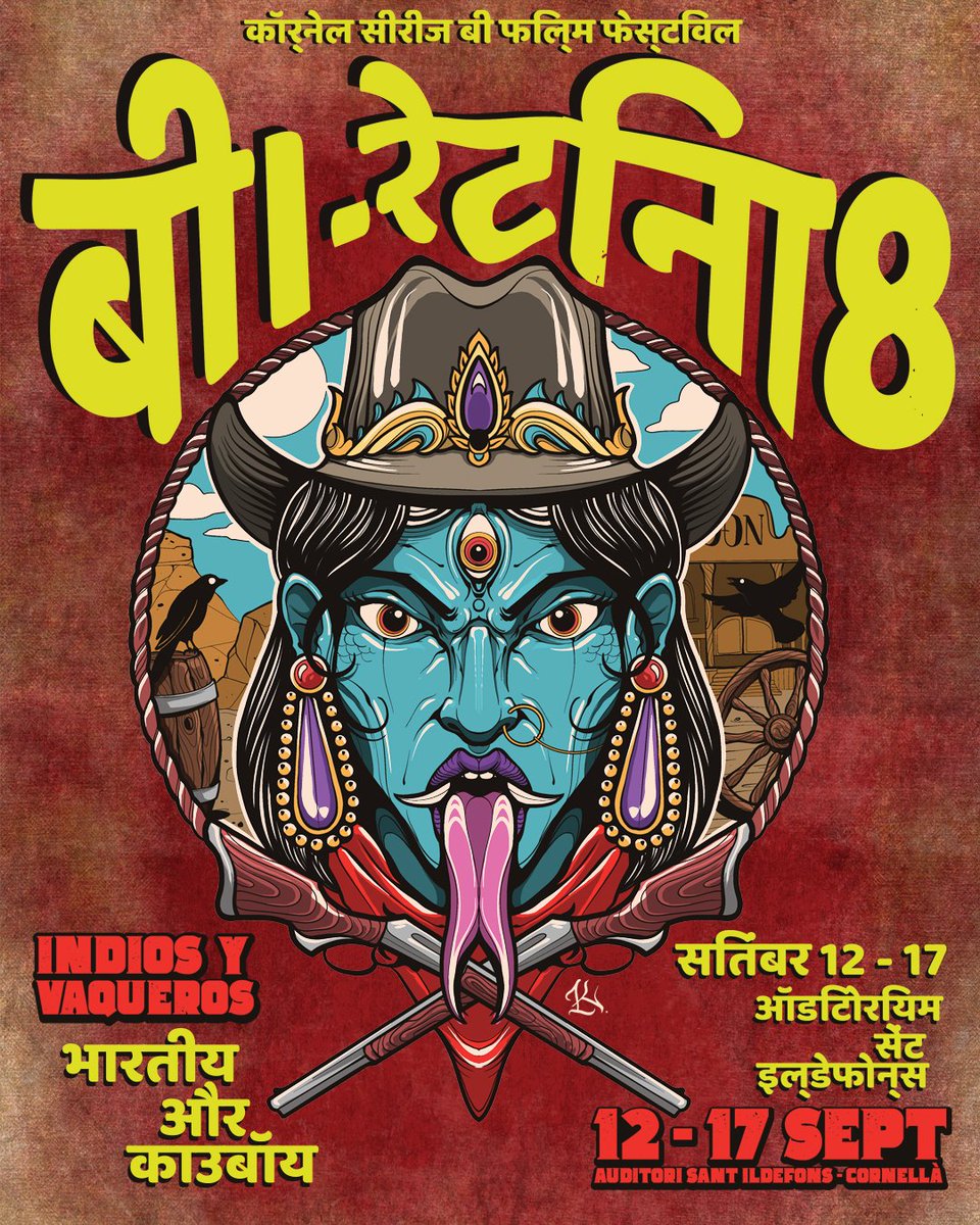 BRetinaFestival's tweet photo. ¡HA LLEGADO EL GRAN MOMENTO!
Os desvelamos el Cartel Oficial de #BRETINA8.
Una joya que sintetiza a la perfección nuestro #leitmotiv #IndiosyVaqueros.
Una obra de arte realizada por Krea / Ilustración &amp; Tattoos (IG: @krea.lmk).
Esperamos que os suba el #hype al 100 por 1000. https://t.co/1nC8x51yDK