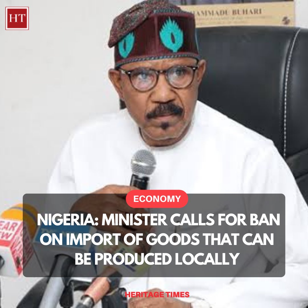 TheHTAfrica's tweet image. Nigeria: Minister Calls For Ban On Import Of Goods That Can Be Produced Locally
#Cannes2023 #importandexport #Nigeria 

theheritagetimes.com/nigeria-minist…