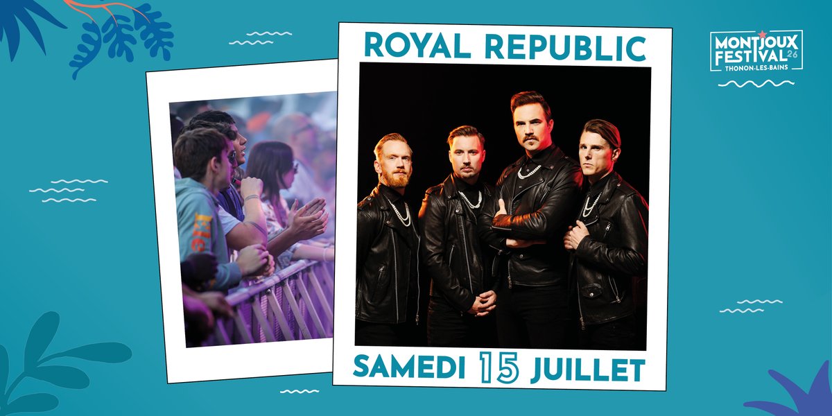 Phénomène suédois à l’allure punk-rock assumée, les Royal Republic transmettent leurs compositions avec une inimitable joie de vivre. Le samedi 15 juillet, aux côtés d’M, Mauvais Sang et Moïzo, ils n’auront qu’une seule ambition : nous faire danser. 

🎫 montjouxfestival.com