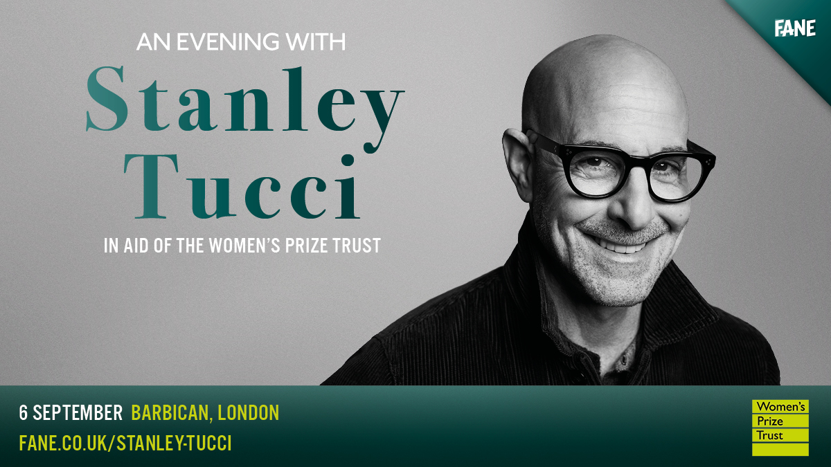 💚 NEW | We stan Stanley Tucci! Raising money for the @WomensPrize, don’t miss the opportunity to spend a very special evening with the actor, bestselling author & food enthusiast live at the @BarbicanCentre. 🎟️ fane.co.uk/stanley-tucci