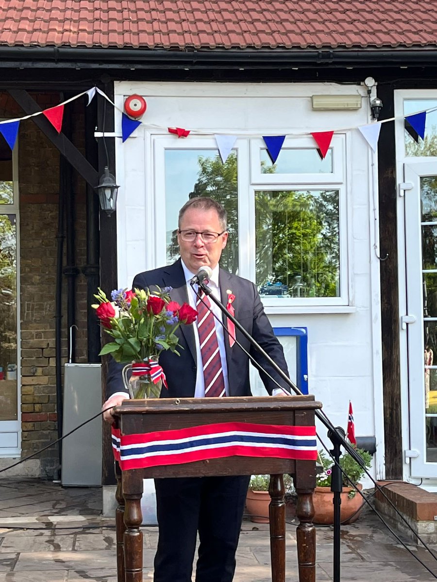 Gratulerer med dagen - Happy Constitution Day, #Norway - celebration of #17MaiLondon in full swing with children and DefMin Gram 🇳🇴❤️🇬🇧