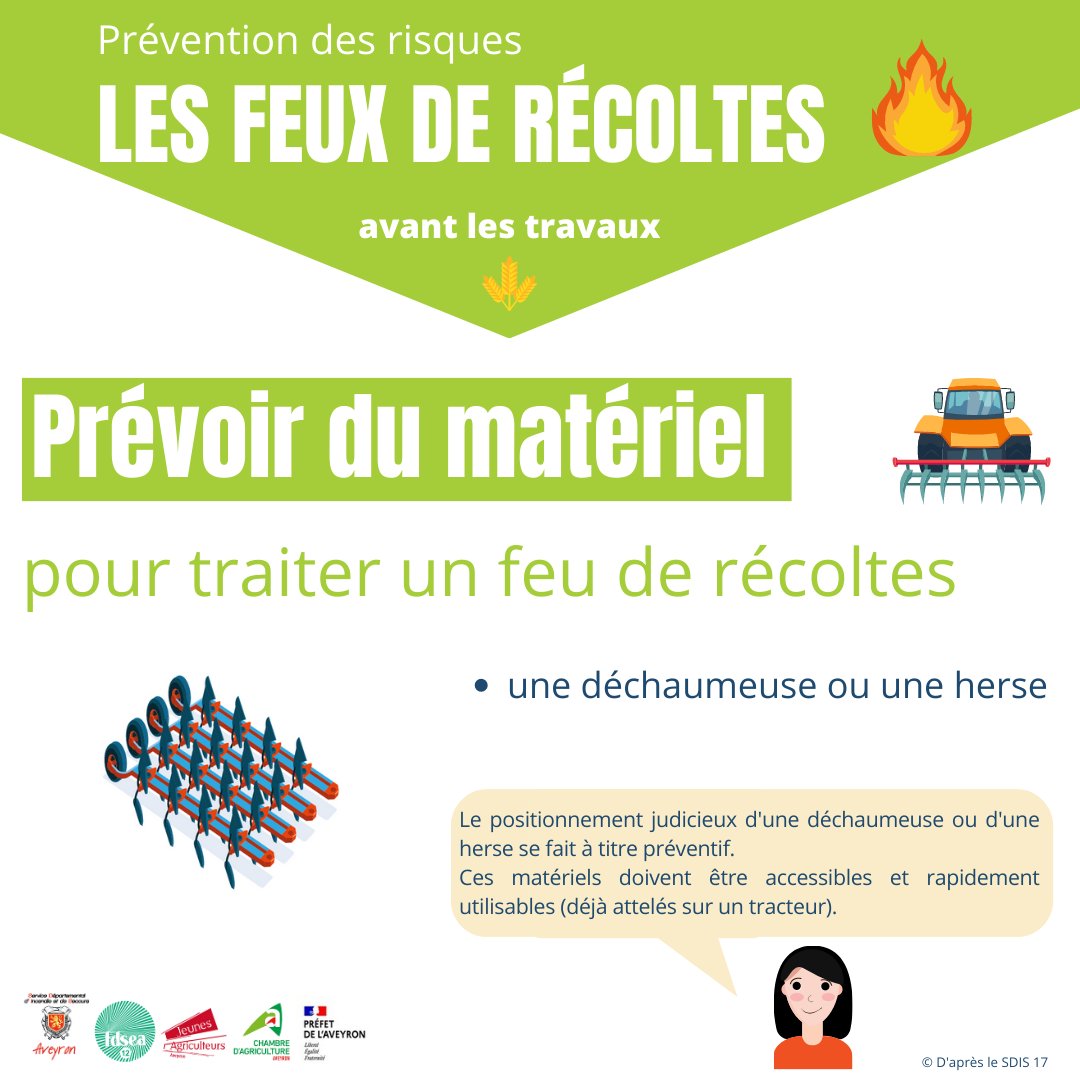 #preventionfeuxagricoles
𝐂𝐞𝐭 é𝐭é é𝐯𝐢𝐭𝐨𝐧𝐬 𝐥𝐞𝐬 𝐝é𝐩𝐚𝐫𝐭𝐬 𝐝𝐞 𝐟𝐞𝐮 !

Campagne réalisée par le @Sdis12 avec la @FDSEA12 , les @JAveyron , la #CA de l'Aveyron et le @Prefet12  
 
#prévention #incendies #Feuxderecoltes #aveyron #pompiers