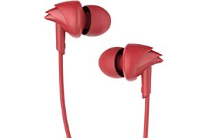 boAt Bassheads 100 in Ear Wired Earphones with Mic(Furious Red)