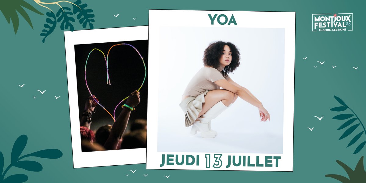 Trois lettres à retenir : YOA. Jeune autodidacte influencée par le RnB et la soul,elle crée son propre univers musical  qu’elle mettra à l’honneur sur scène le jeudi 13 juillet, en compagnie d’Orelsan, Aloïse Sauvage et Lombre.

🎫 montjouxfestival.com
#Thononlesbains