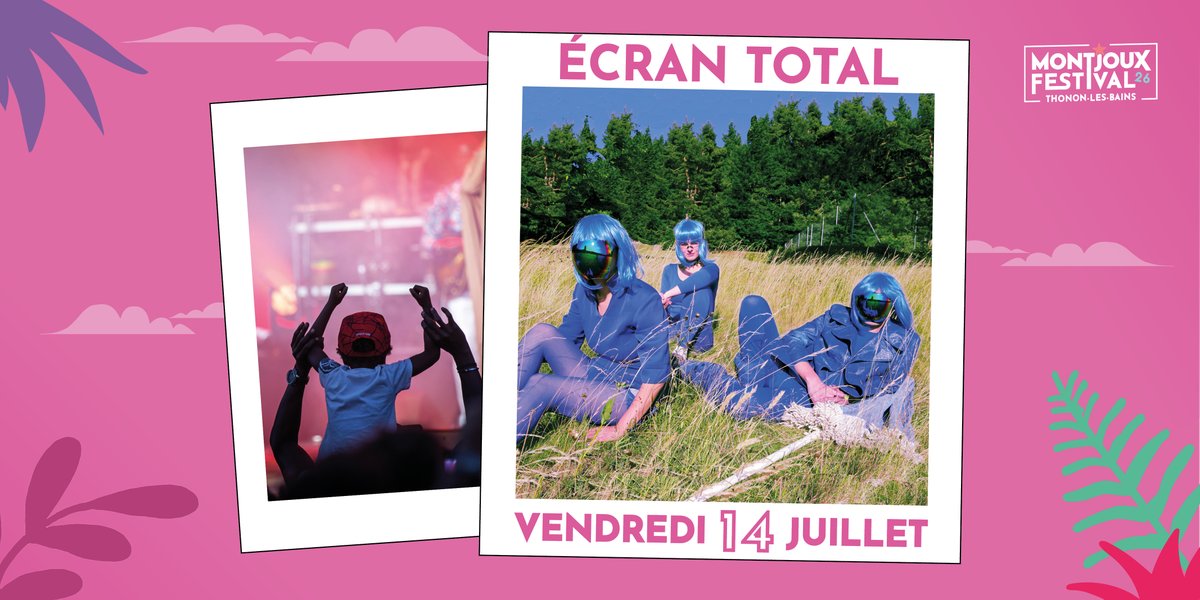 Laissez vous emporter dans l’univers fascinant et dansant du duo Ecran Total. A l’origine d’un nouveau genre musical, la pop, subliminal, le duo performera le vendredi 14 juillet, aux côtés d’Angèle, 47TER et Melatonin.

🎫 montjouxfestival.com
#Thononlesbains