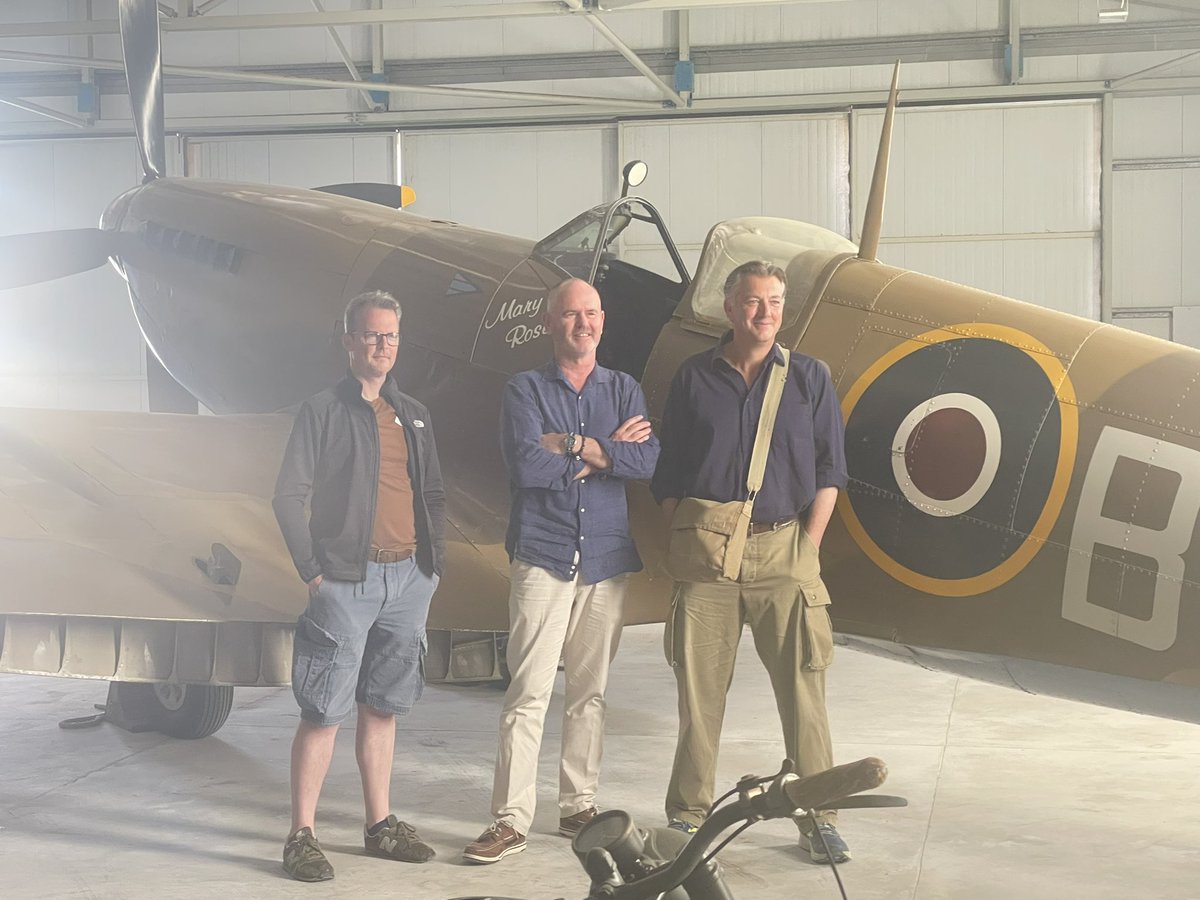 James1940's tweet photo. I sat in this fabulous Spitfire when we launched Fortress Malta here at Takali in Malta back in 2003 and very lovely to be back - and with two great pals! @stubertphoto @MikeHistorian @WeAreTripsmiths @WeHaveWaysPod https://t.co/ZSB6F7GpxZ