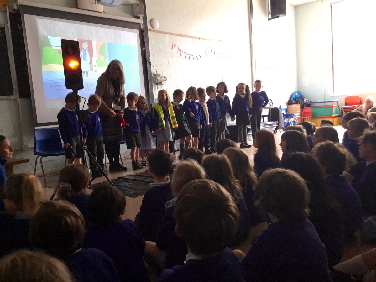 st_michaels_ham's tweet photo. Thank you to Rose from @lpoolcouncil Road safety team for speaking to our Infant children this morning about road safety. We need to remember to Stop, Look, Listen and Think before crossing the road.🚦 #SMITHValues https://t.co/FxhirQGnyZ