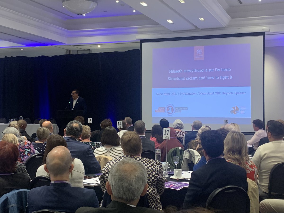 Attending the Welsh Public service  approach to Anti- racism. Challenging leaders to think about our anti racist Wales plan and how we will measure success and embed in our own organisations <a href="/nazirafzal/">nazir afzal</a> @CEOHMPPS @EmmaWoolsDPCC. Fantastic speakers ❤️