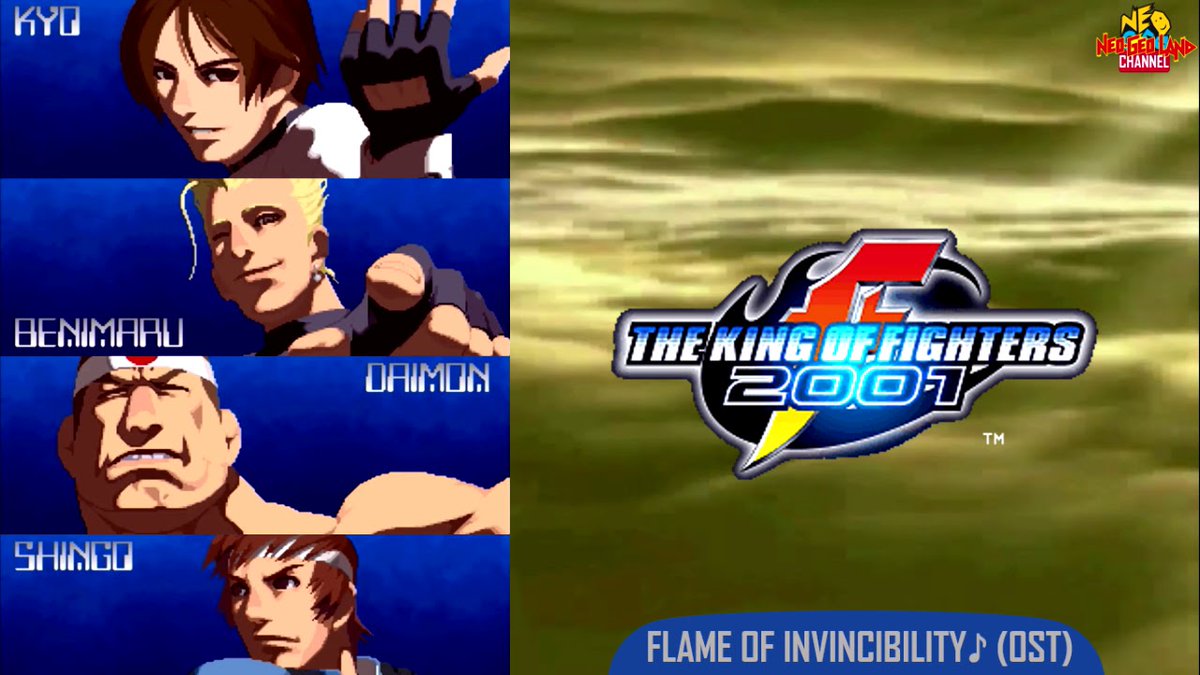 AxelHunter321's tweet image. 1 months later:
my ranking for all #KOF2001 team themes (OST &amp;amp; AST) from worst to best:
20. The Immortal Mirror of The Sun (Yagami's team theme) (AST)
19. Big Pain (Hero / K dash's team theme) (OST)
18. Flame of Invincibility (Japan / Kyo's team theme) (OST)
(1/5)